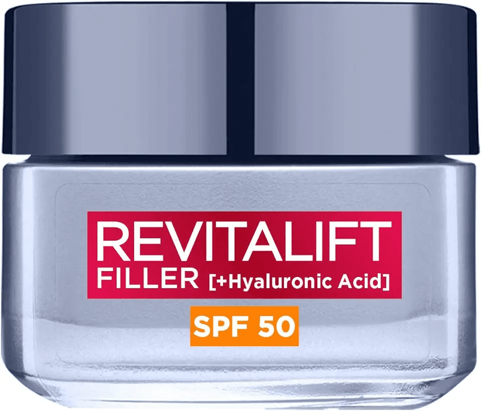 L’Oréal Paris Revitalift Filler Deep Replumping Anti-Ageing SPF50 Cream: Hero Images