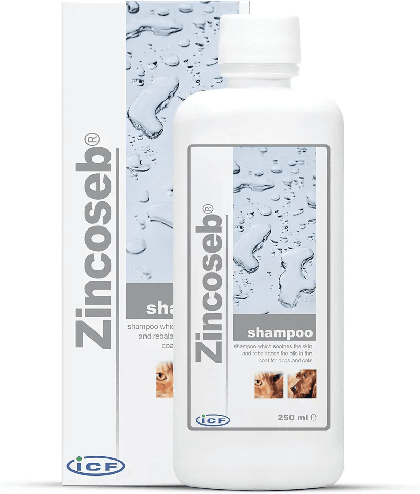 ICF Zincoseb Dog Shampoo for Itchy Skin Relief Anti Itch + Antifungal + Antibacterial…: Hero Images