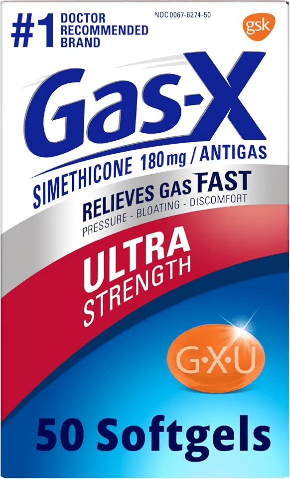 Gas-X Ultra Strength Gas Relief Softgels with Simethicone 180 mg for Bloating Relief: Hero Images