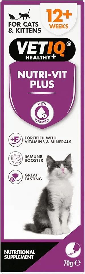 VETIQ Nutri-Vit Plus Immune Booster Nutritional Supplement Paste for Cats & Kittens 12+…: Hero Images