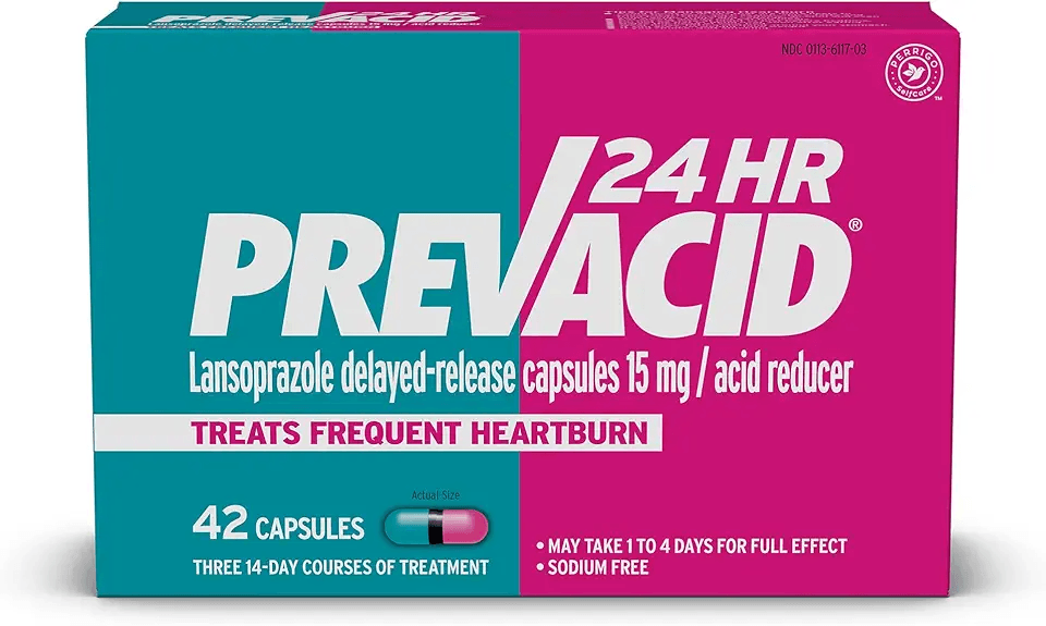 Prevacid 24HR Lansoprazole Delayed-Release Capsules: Hero Images