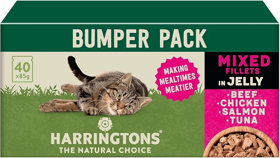 Harringtons Complete Wet Pouch Grain Free Hypoallergenic Adult Cat Food Mixed in Jelly…: Hero Images