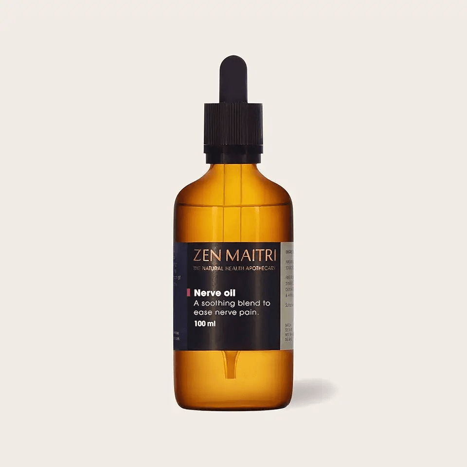 Sciatica Nerve Oil Massage Inflammation Muscle Spasms Natural Ingredients: Hero Images