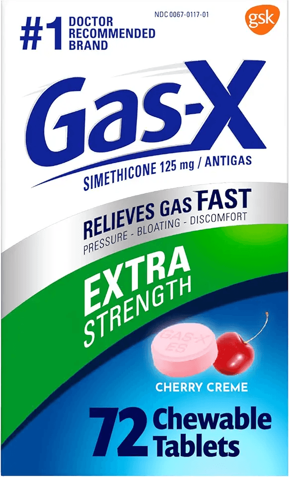Gas-X Extra Strength Chewable Gas Relief Tablets with Simethicone 125 mg for Bloating…: Hero Images