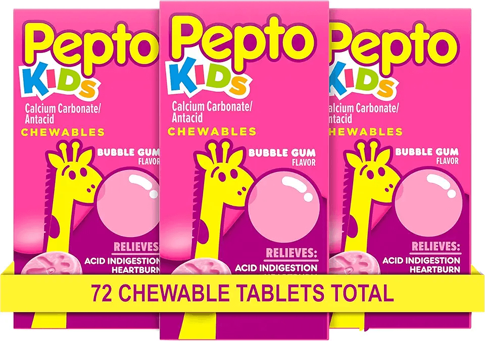 Pepto Kid's Chewable Tablets for Heartburn: Hero Images