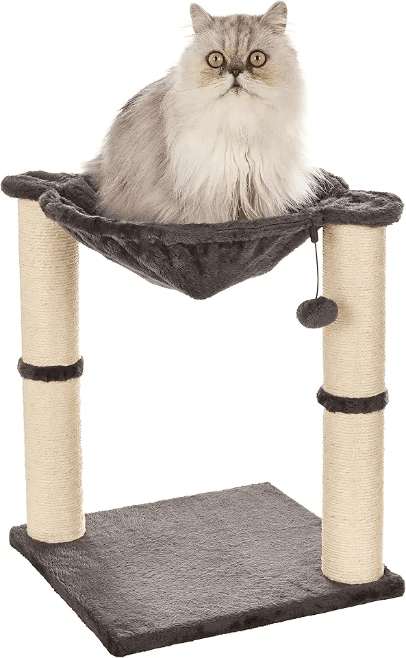 Amazon Basics Cat Tree Tower With Scratching Post And Hammock Bed for Indoor Cat: Hero Images