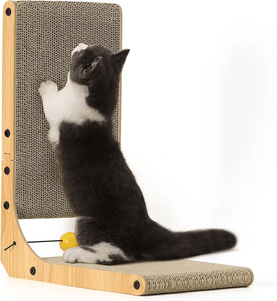FUKUMARU L Shaped Cat Scratching Board: Hero Images