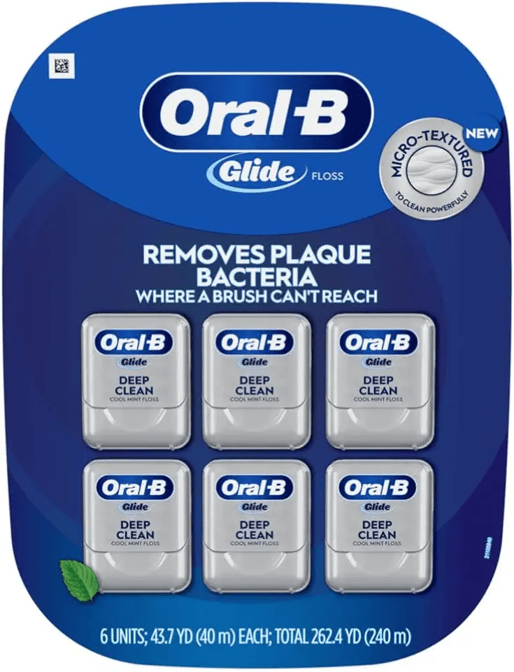 Oral-B Glide Cool Mint Deep Clean Floss: Hero Images