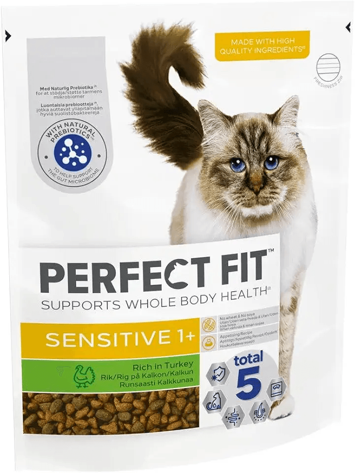 Perfect Fit Sensitive Adult 1+ Complete Dry Cat Food for Adult Cats Aged 1+ Years: Hero Images
