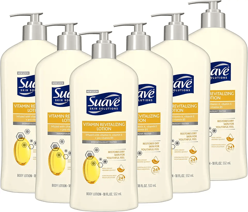 Suave Skin Solutions Body Lotion Revitalizing with Vitamin E: Hero Images