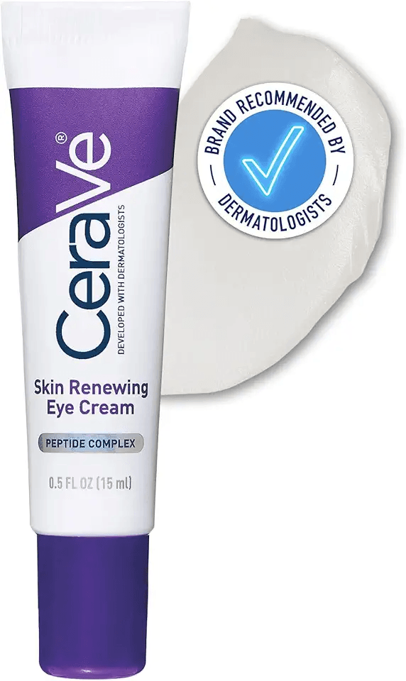 CeraVe Skin Renewing Eye Cream with Peptide Complex and Caffeine for Brighter: Hero Images
