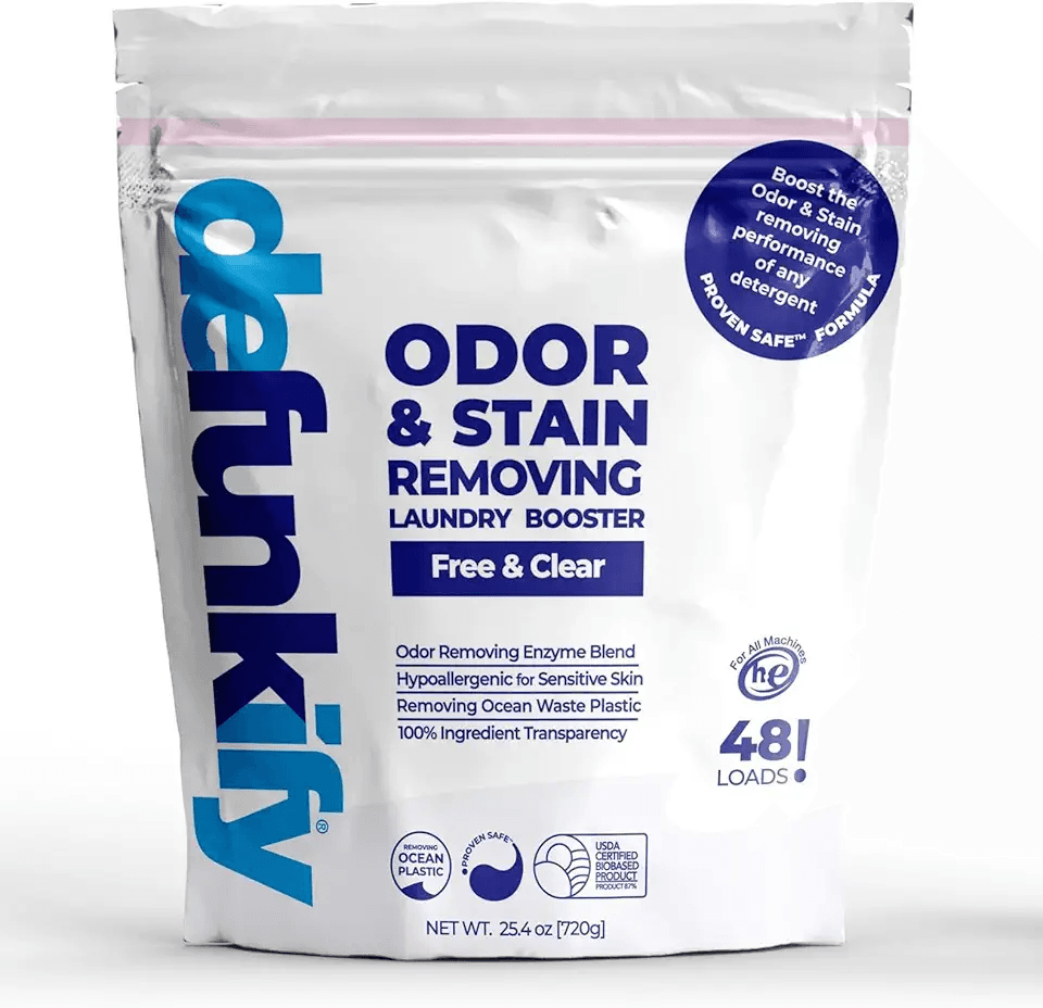 Odor & Stain Removing Color Safe Enzyme Laundry Booster Detergent Additive. Natural: Hero Images