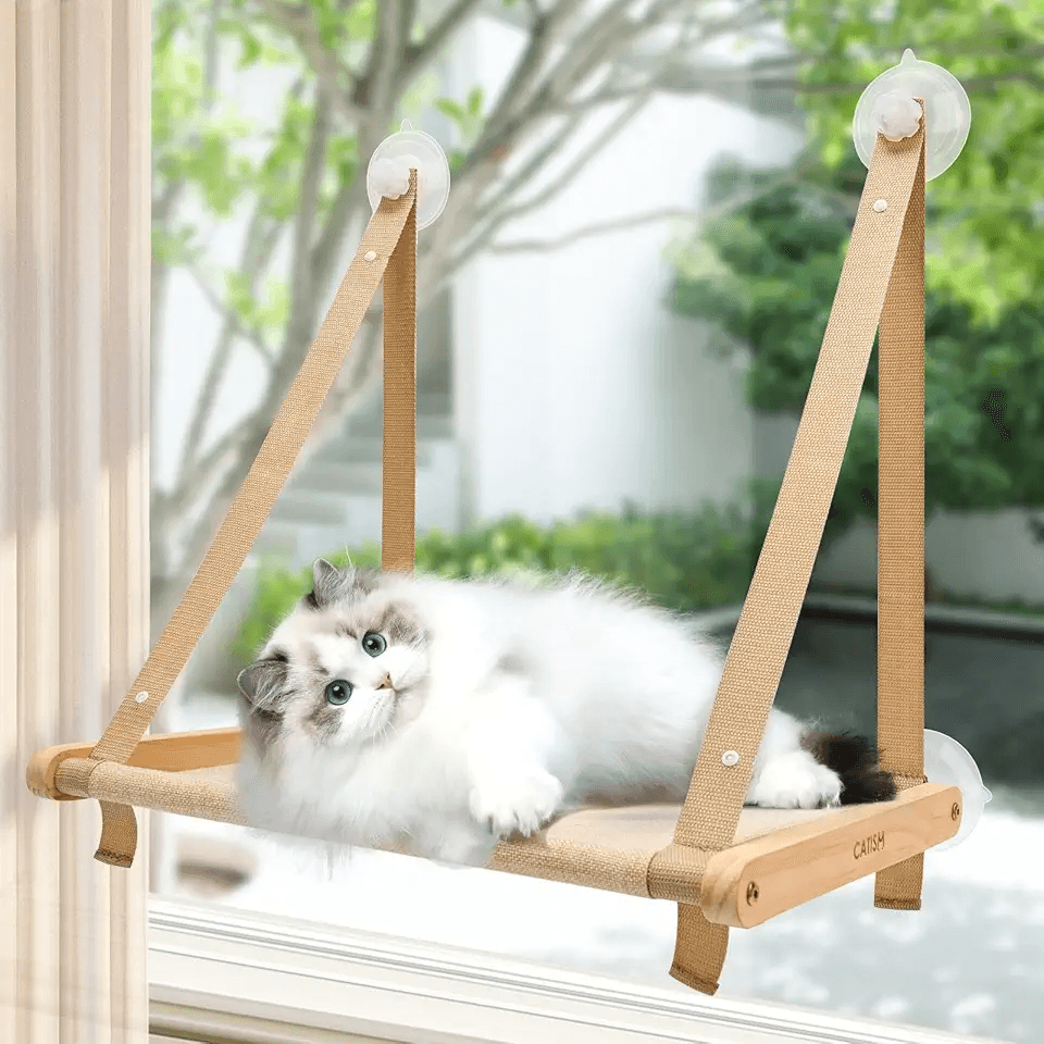 CATISM Foldable Cat Window Bed Hammock up to 20 kg: Hero Images