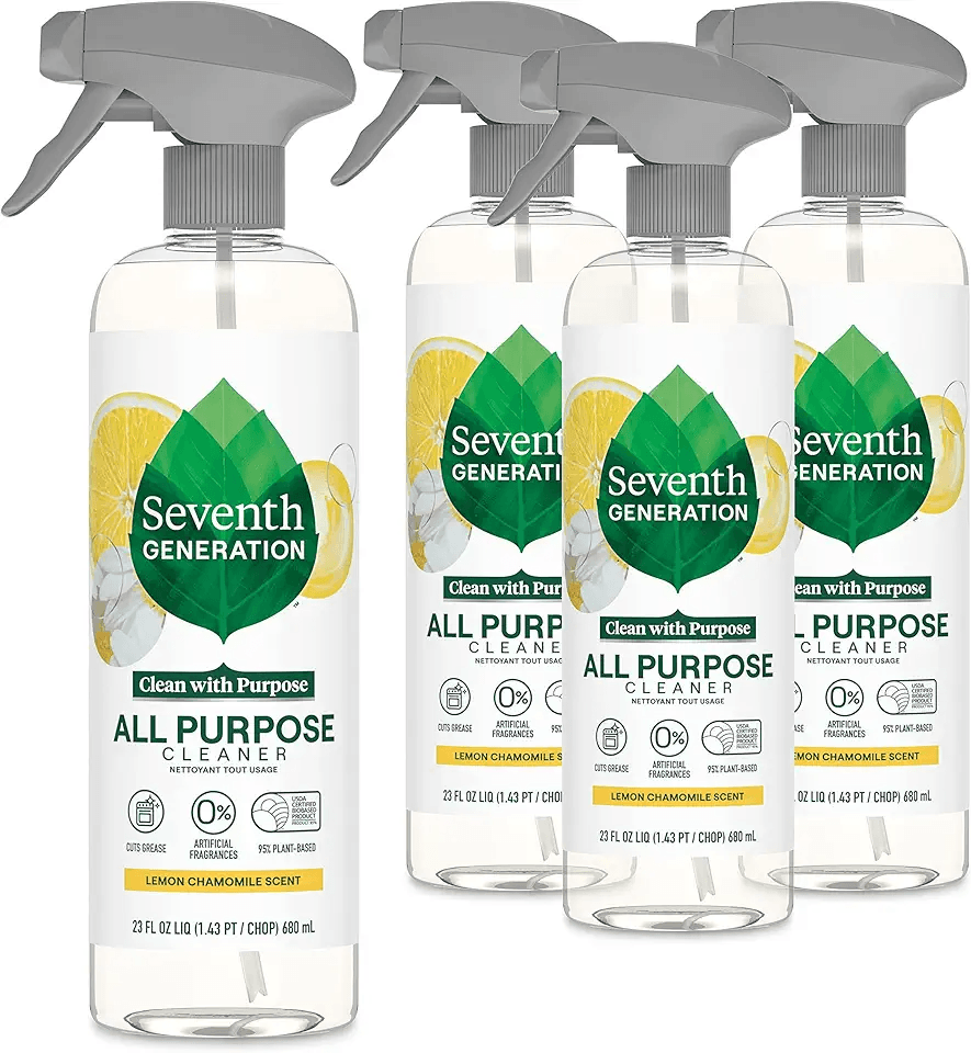 Seventh Generation All Purpose Cleaning Spray Surface Cleaner Lemon Chamomile scent Cuts…: Hero Images