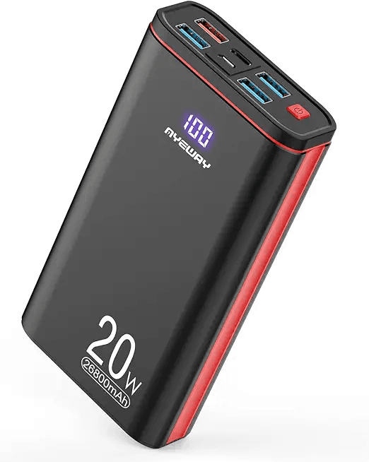 AYEWAY Power Bank 26800mAh USB C Fast Charging Portable Charger PD 20W Battery pack with…: Hero Images