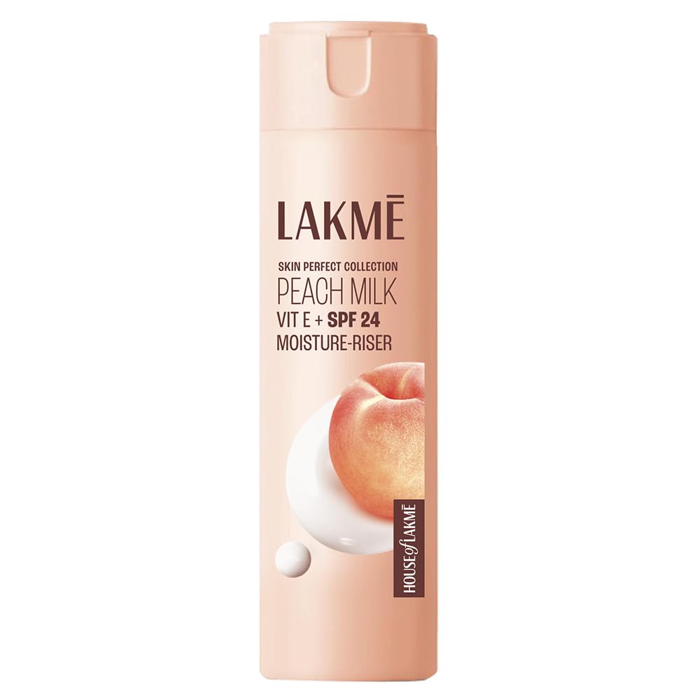 LAKMÉ Peach Milk Ceramide Lotion Moisturizer with SPF 24 & Hyaluronic for Intense…: Hero Images