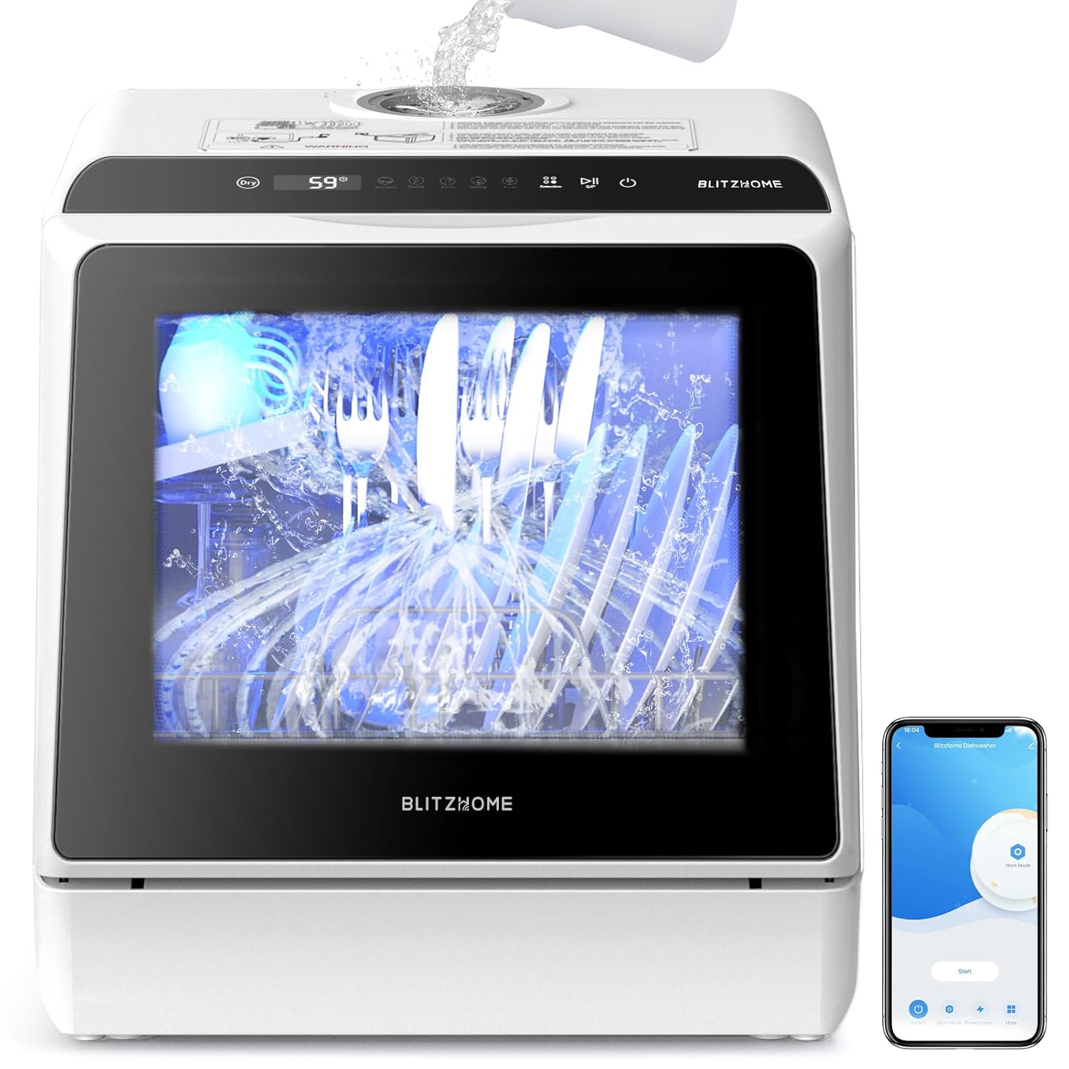 Hero Images for BLITZHOME Portable Dishwasher Countertop