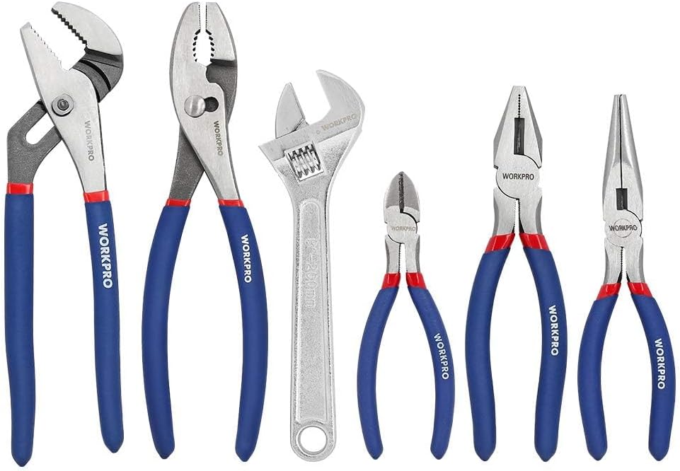 Hero Images for WORKPRO Large Pliers & Wrench Set 6-Piece (10" Water Pump