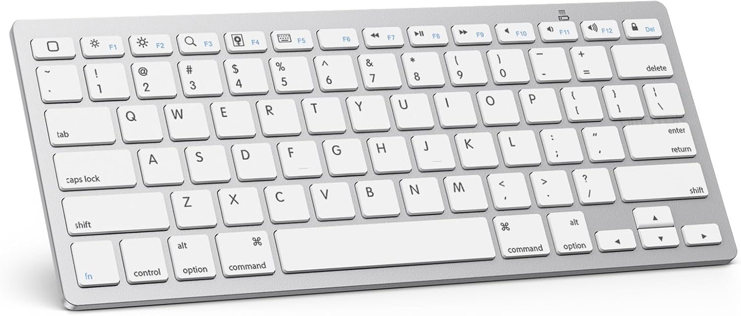 Showcases the product itself, a computer keyboard, against a plain background to clearly display its layout and key functions.