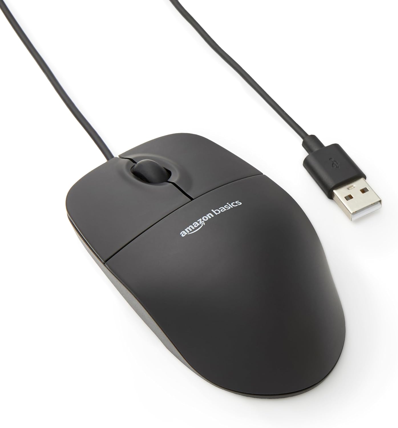 Showcases the product itself on a clean white background, highlighting its compact and wired design.