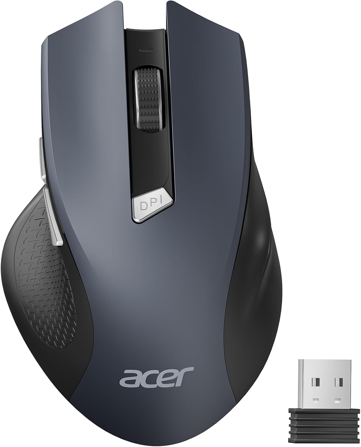 Showcases the product's ergonomic shape and wireless connectivity for comfortable and convenient use.