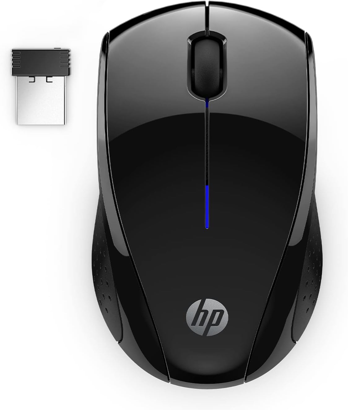 Showcases the wireless mouse's sleek and ergonomic design against a clean background, allowing shoppers to clearly see the product.