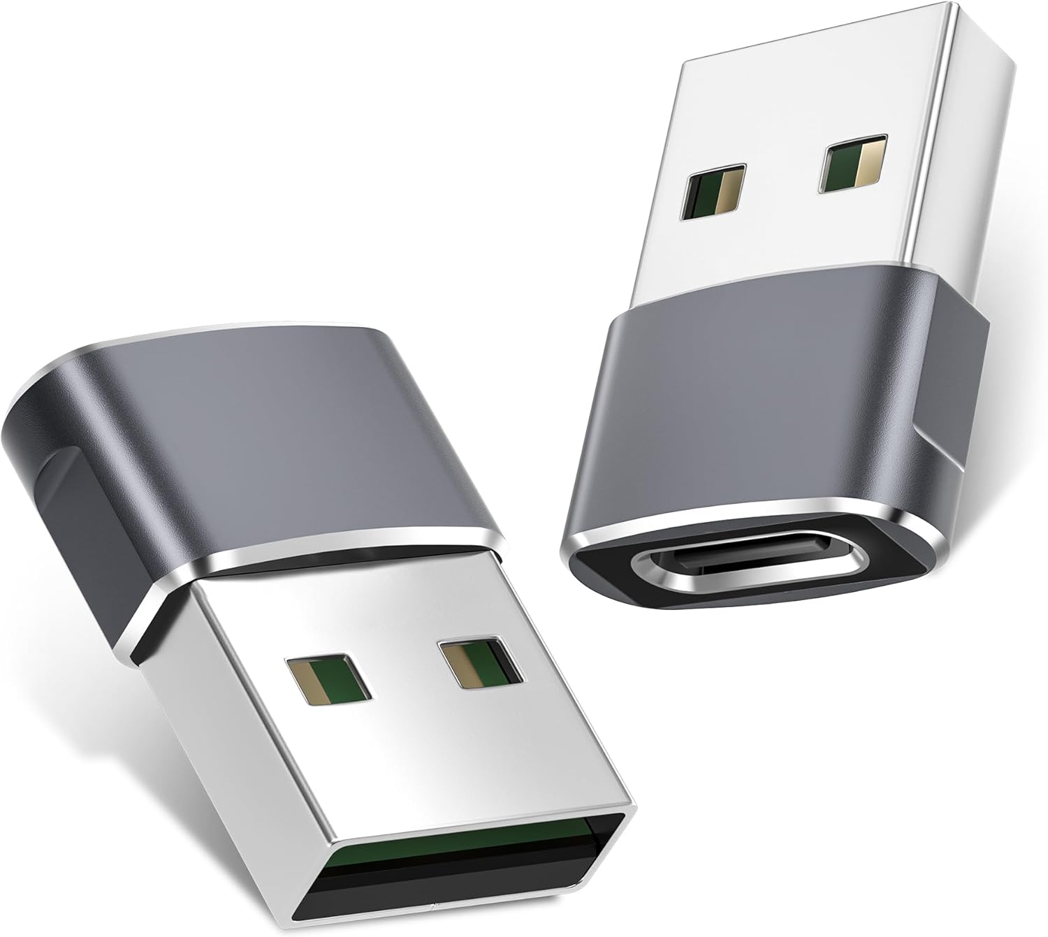 Showcases the product's compact and sleek design, highlighting the USB Type-C connector for easy identification.