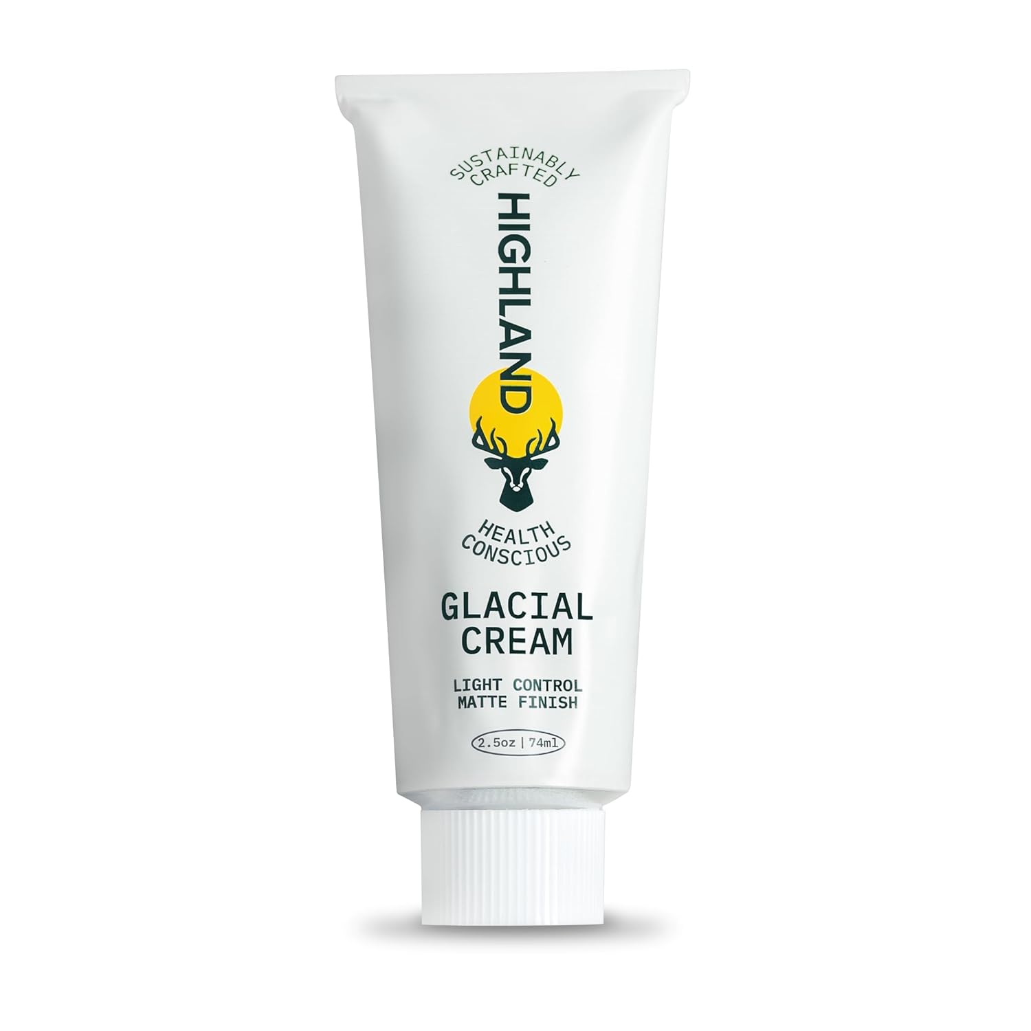 Showcases the product packaging and highlights key features like the matte finish and light control properties.