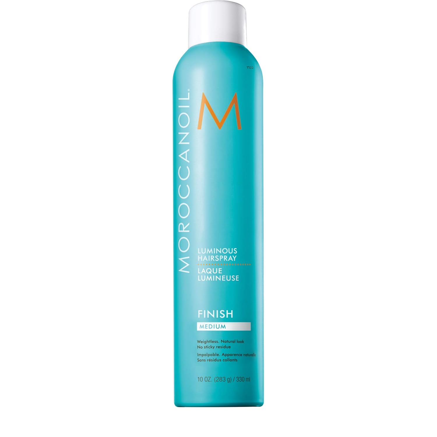 Showcases the product itself against a clean white background, allowing buyers to clearly see the hairspray bottle and branding.