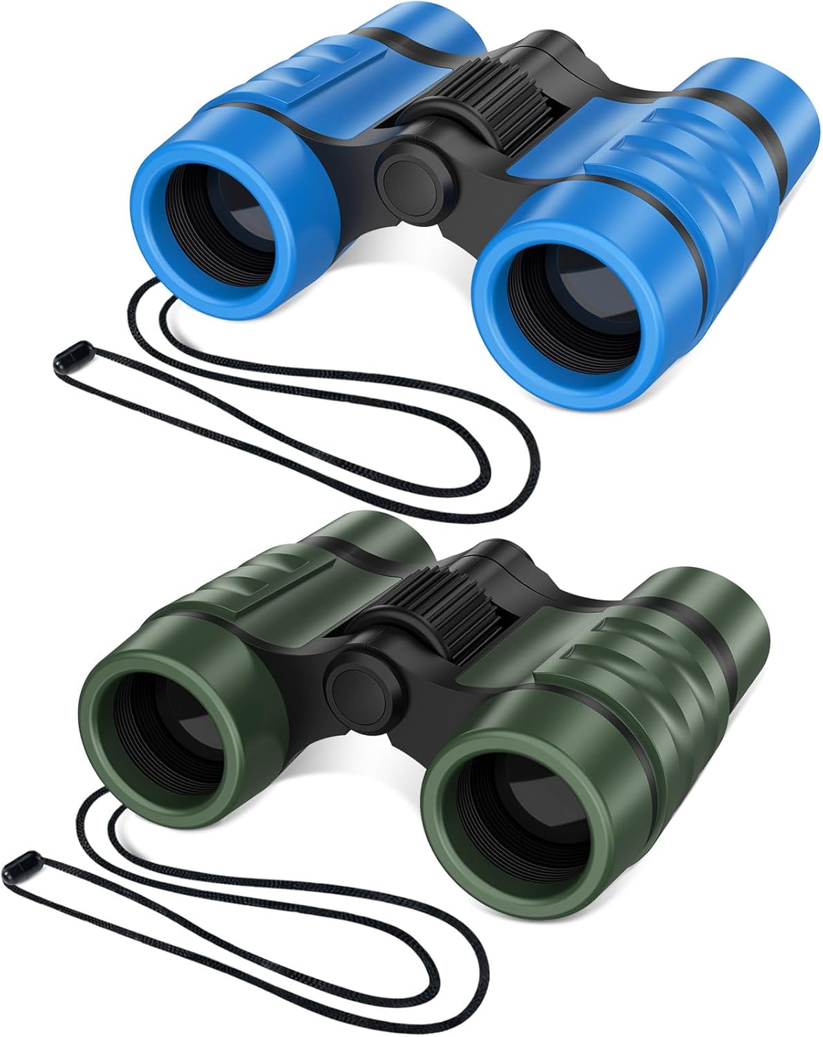 Showcases the available color variations of the binoculars to help shoppers select their preferred option.