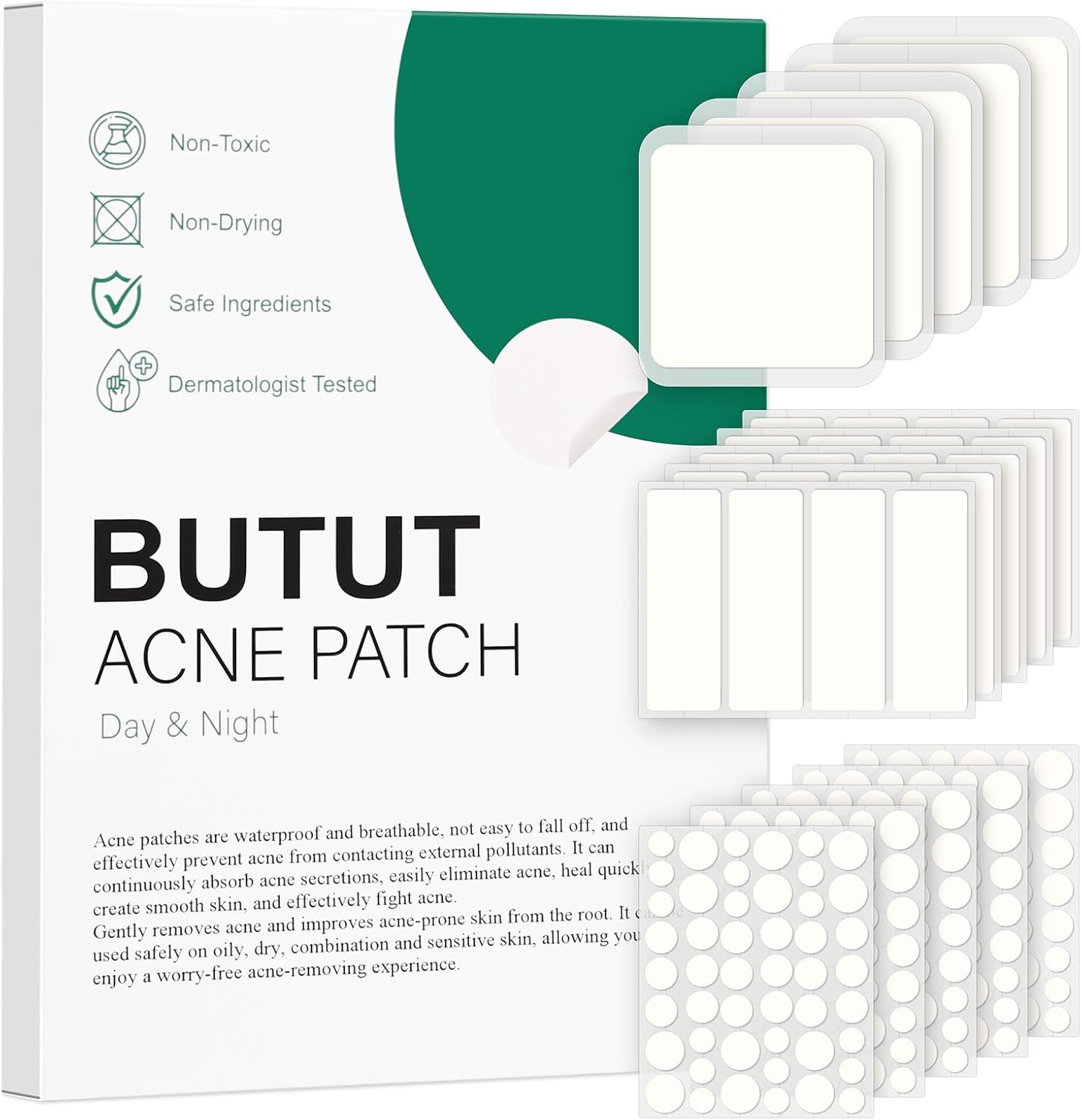 Hero Images for BUTBU Lot de 256 Patch Boutons Acne