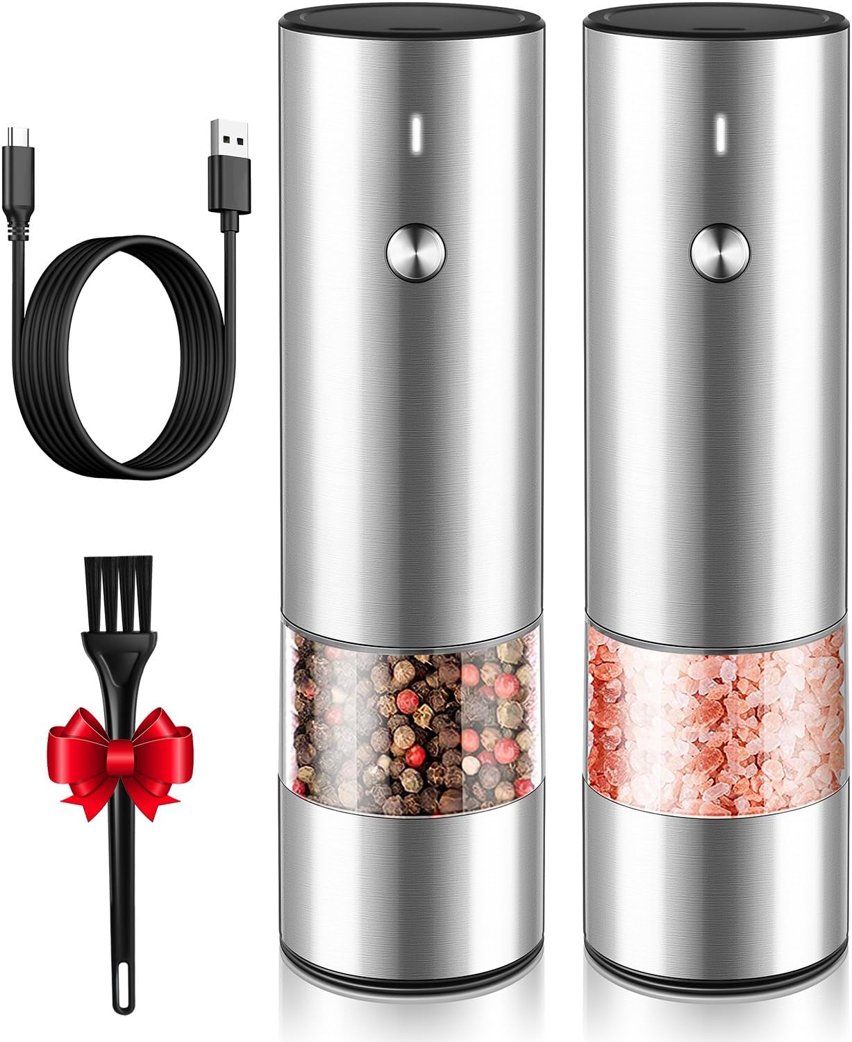Electric Salt and Pepper Grinder Set: Hero Images