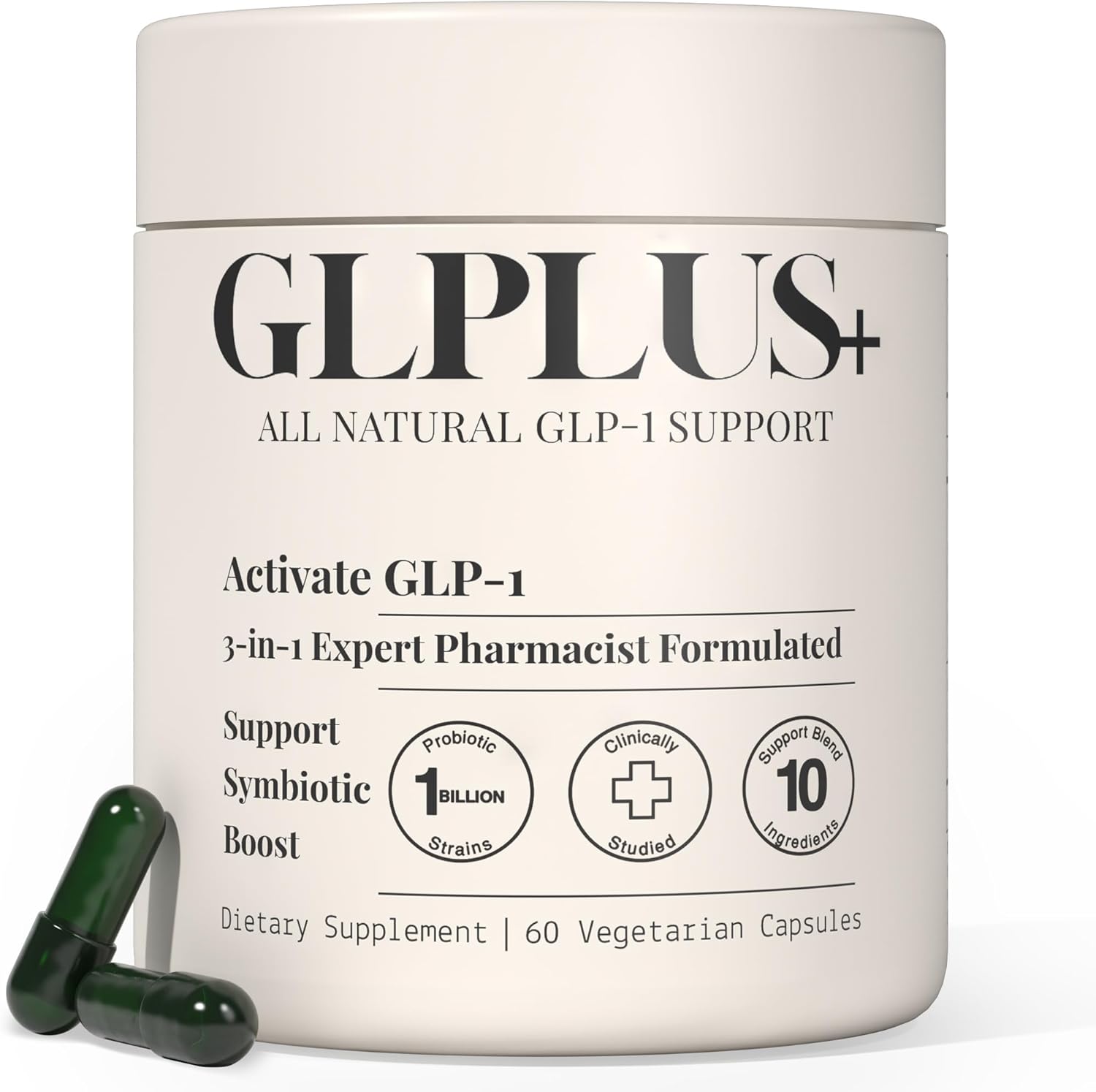 Showcases the product packaging to clearly identify the supplement and its key features. Displays the product name, description, and key benefits to inform potential buyers about the supplement's…