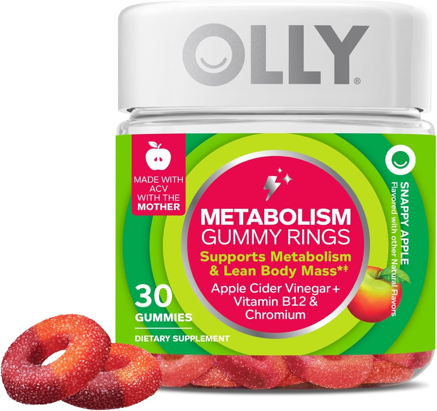 Showcases the product packaging and provides key information about the supplement's benefits and ingredients.
