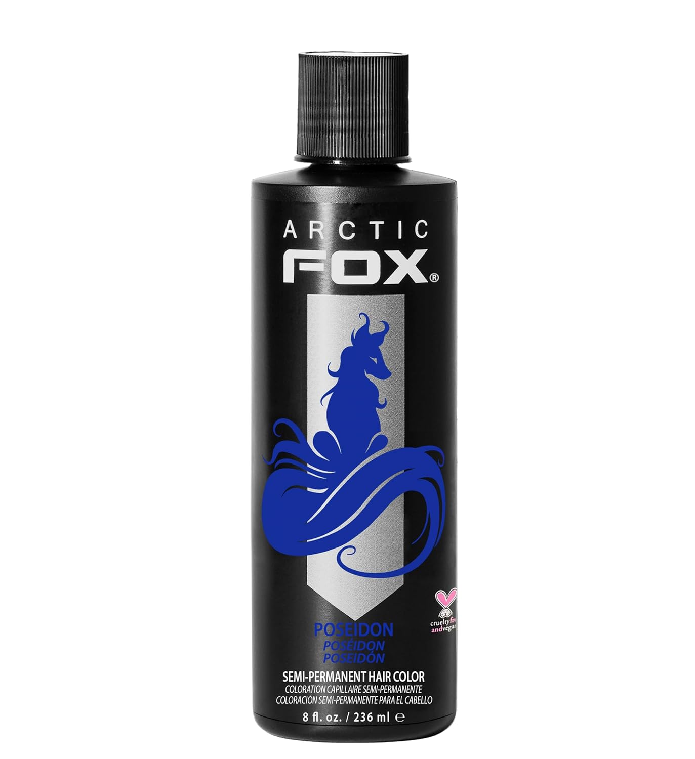 Clearly displays the product packaging to show brand name, color, and product type.