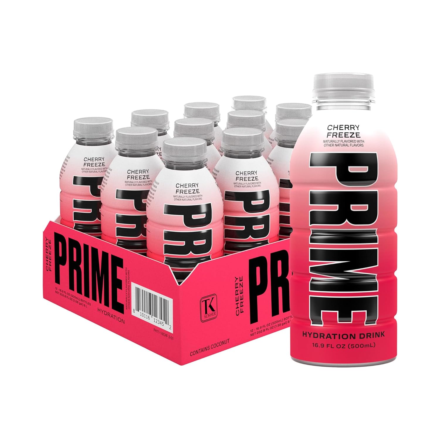 Shows the full product lineup to demonstrate variety and quantity available in a single purchase. Displays the product in its retail case packaging to show how it's sold and emphasize bulk quantity.