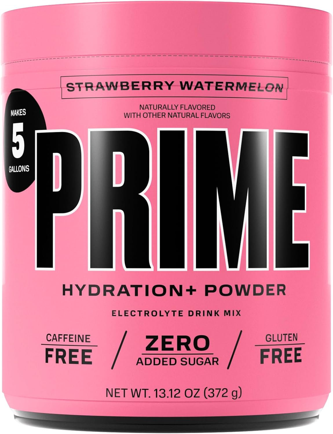 Showcases the product container and clearly communicates key features like flavor, serving size, and health benefits.