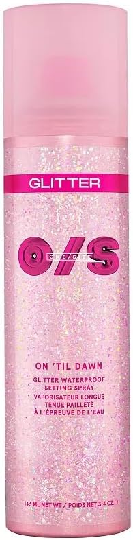 Showcases the product's glittery appearance and pink color to appeal to customers looking for sparkly cosmetics. Displays the product in its retail packaging to communicate brand identity and…
