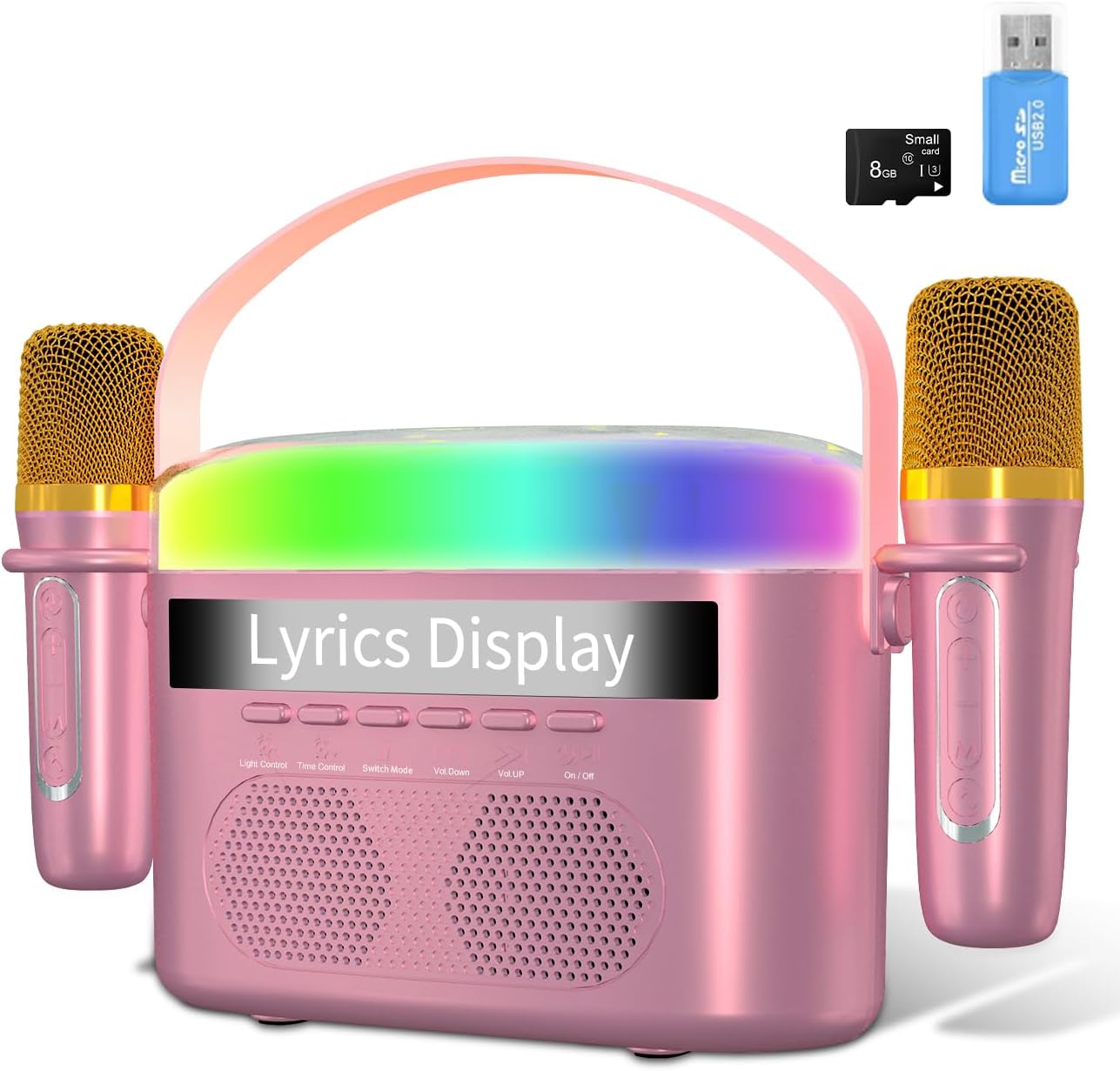 Karaoke Machine for Kids Adults with Lyrics Display: Hero Images