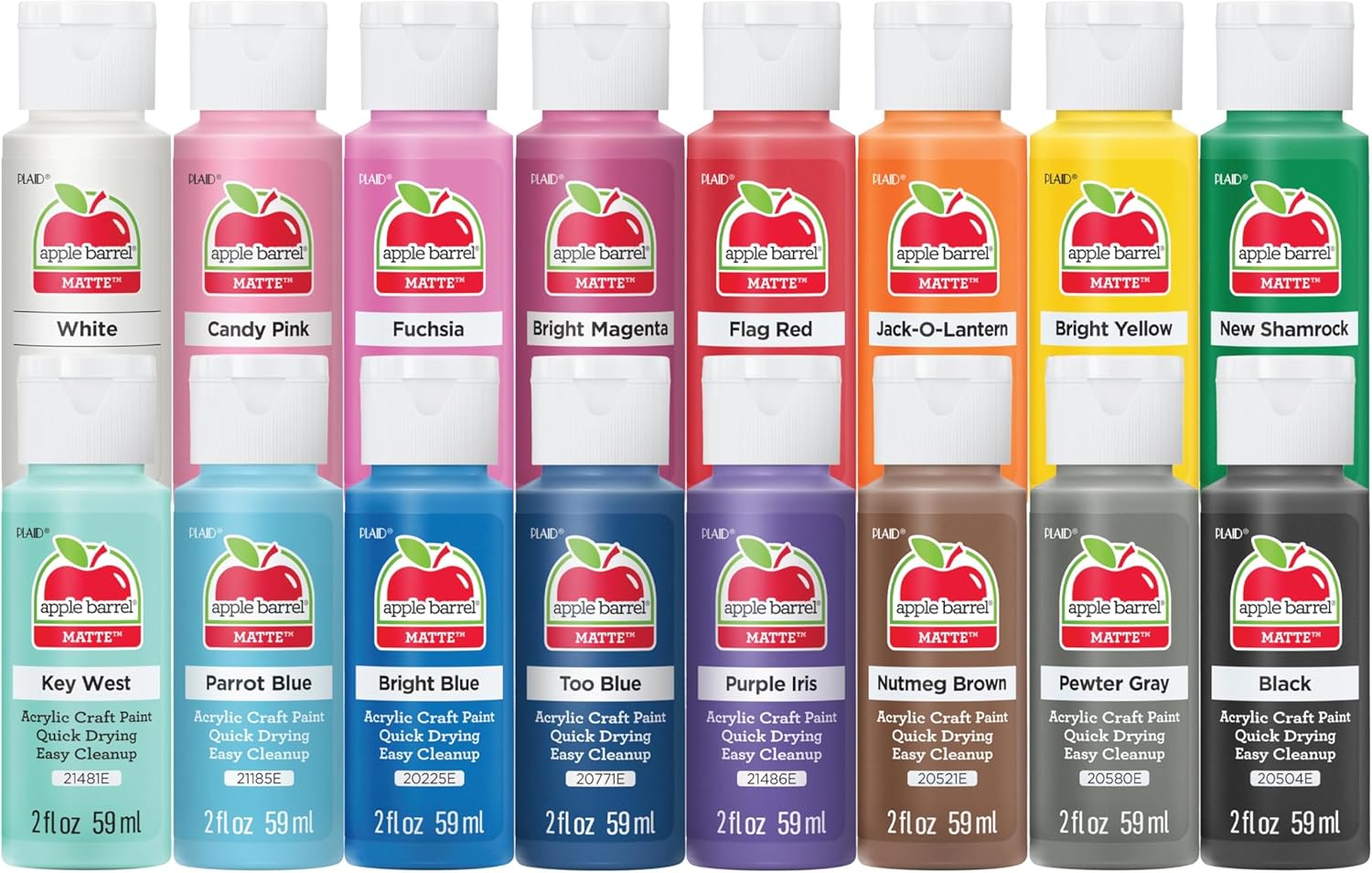 Showcases the wide variety of paint colors available in the product line. Displays all color options available for purchase within the same product line.