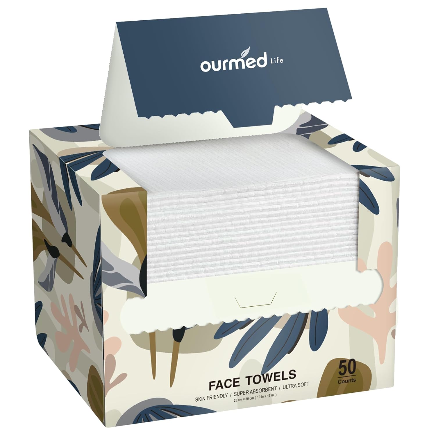 Showcases the product's packaging design and branding to establish brand identity and highlight the product quantity.