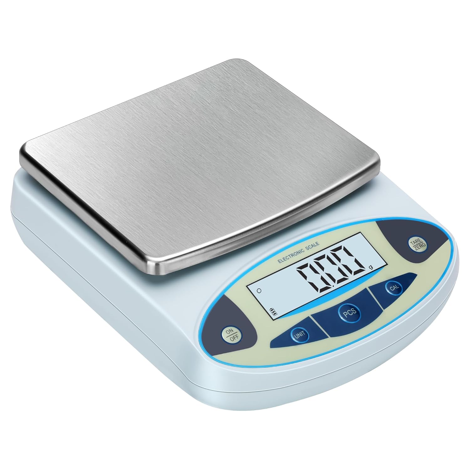 Showcases the product's design and digital display to highlight its precision and ease of use.