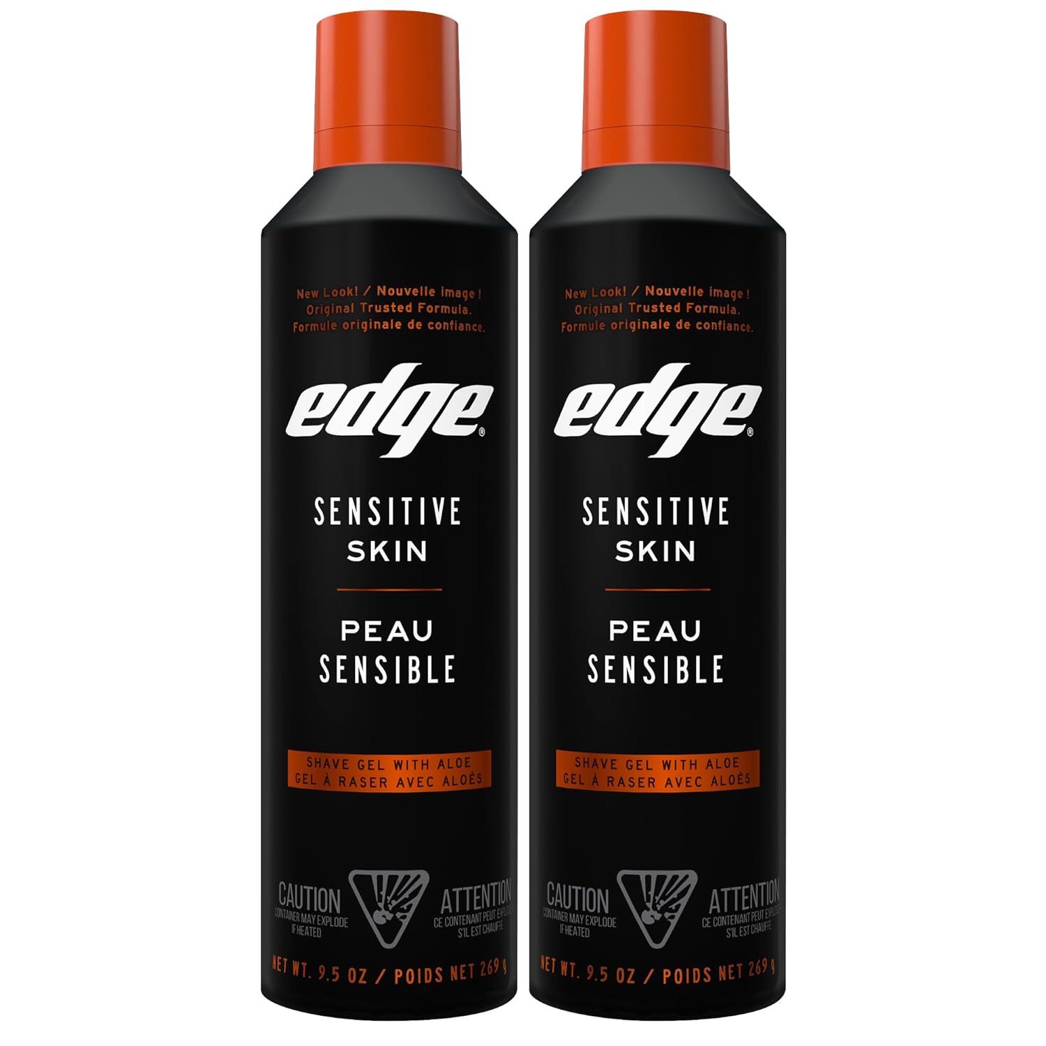Shows two identical units of the product to emphasize quantity or value in the purchase. Clearly displays the product's main feature of being suitable for sensitive skin, highlighting its…