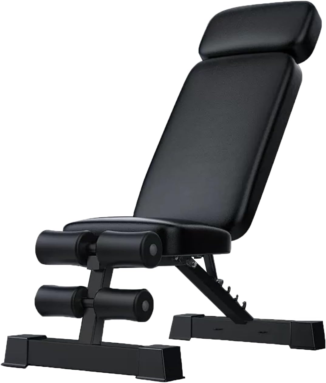 Showcases the product's adjustable features and sturdy construction to appeal to fitness enthusiasts.