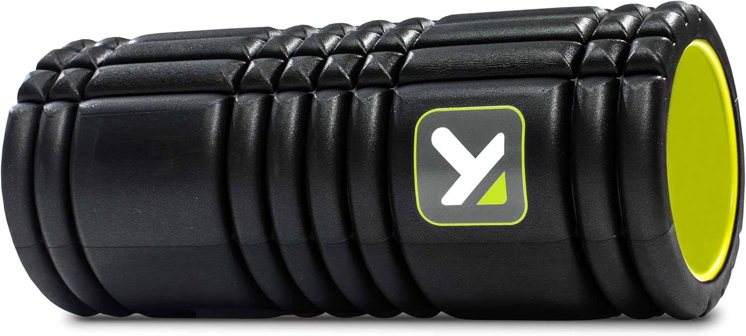 Showcases the product's design and texture to highlight its functionality as a massage/exercise tool.