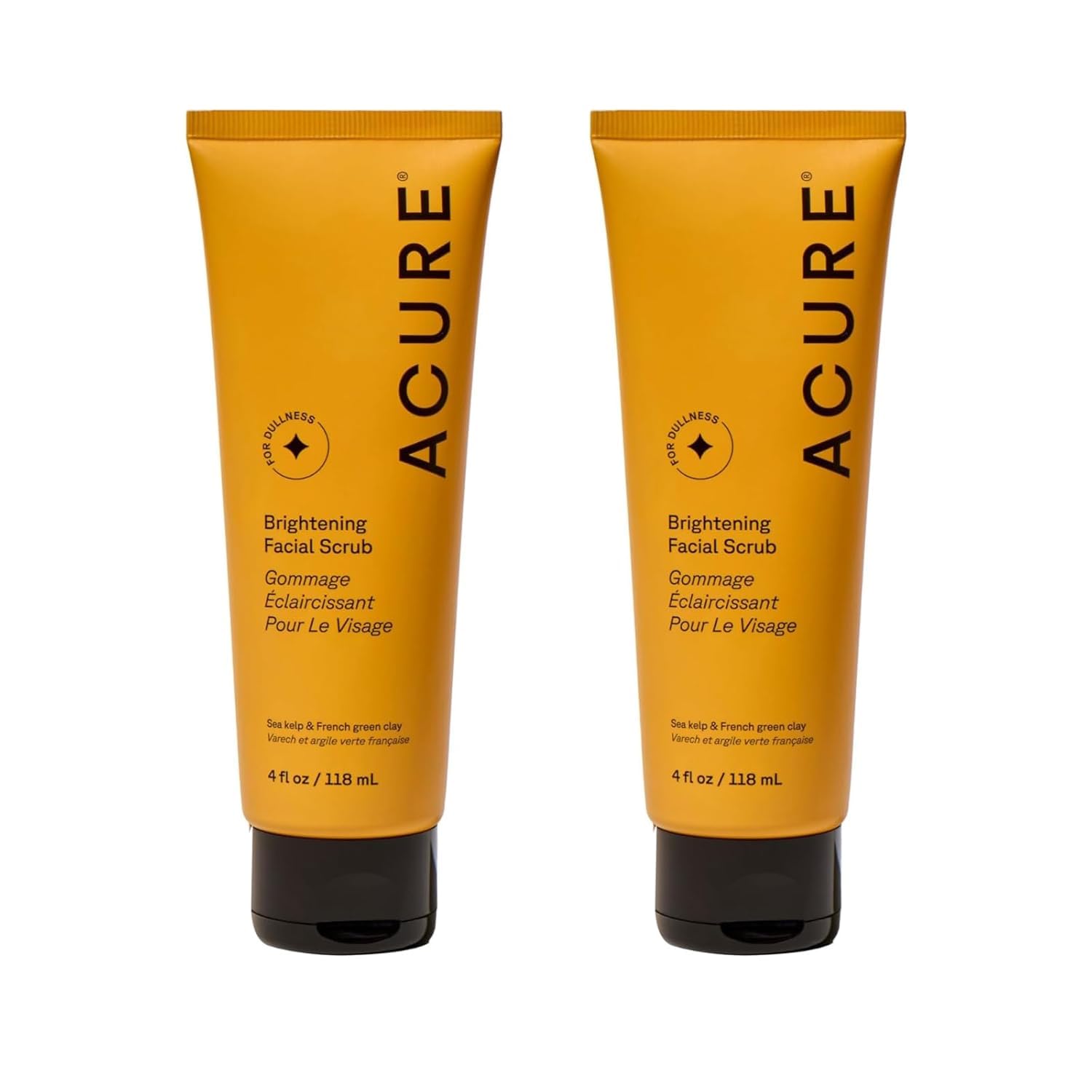 Shows two identical units of the product to emphasize quantity or value in the purchase. Clearly displays the product packaging and labeling to inform customers about the specific skincare item…