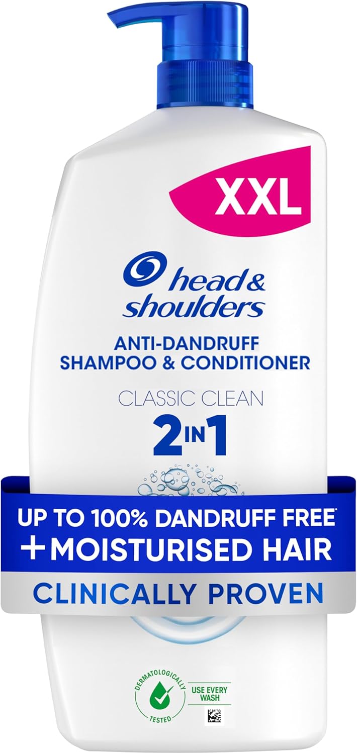 Showcases the product's large size and anti-dandruff benefits to attract customers looking for value and hair care solutions.