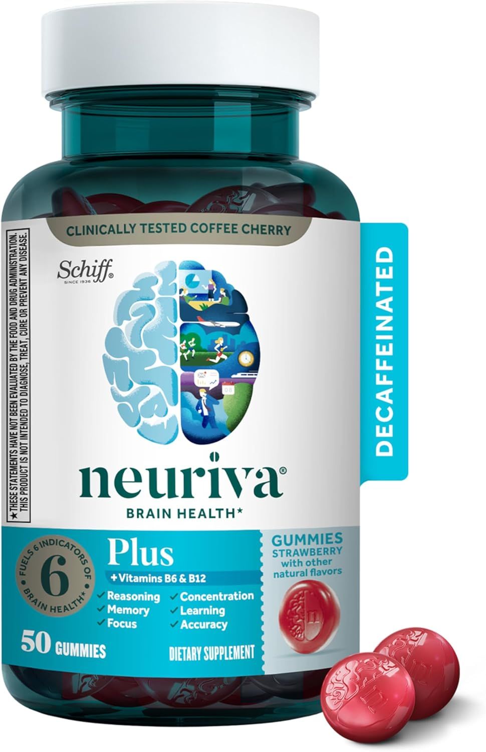 Showcases the product packaging to clearly identify the brand and type of supplement being sold.