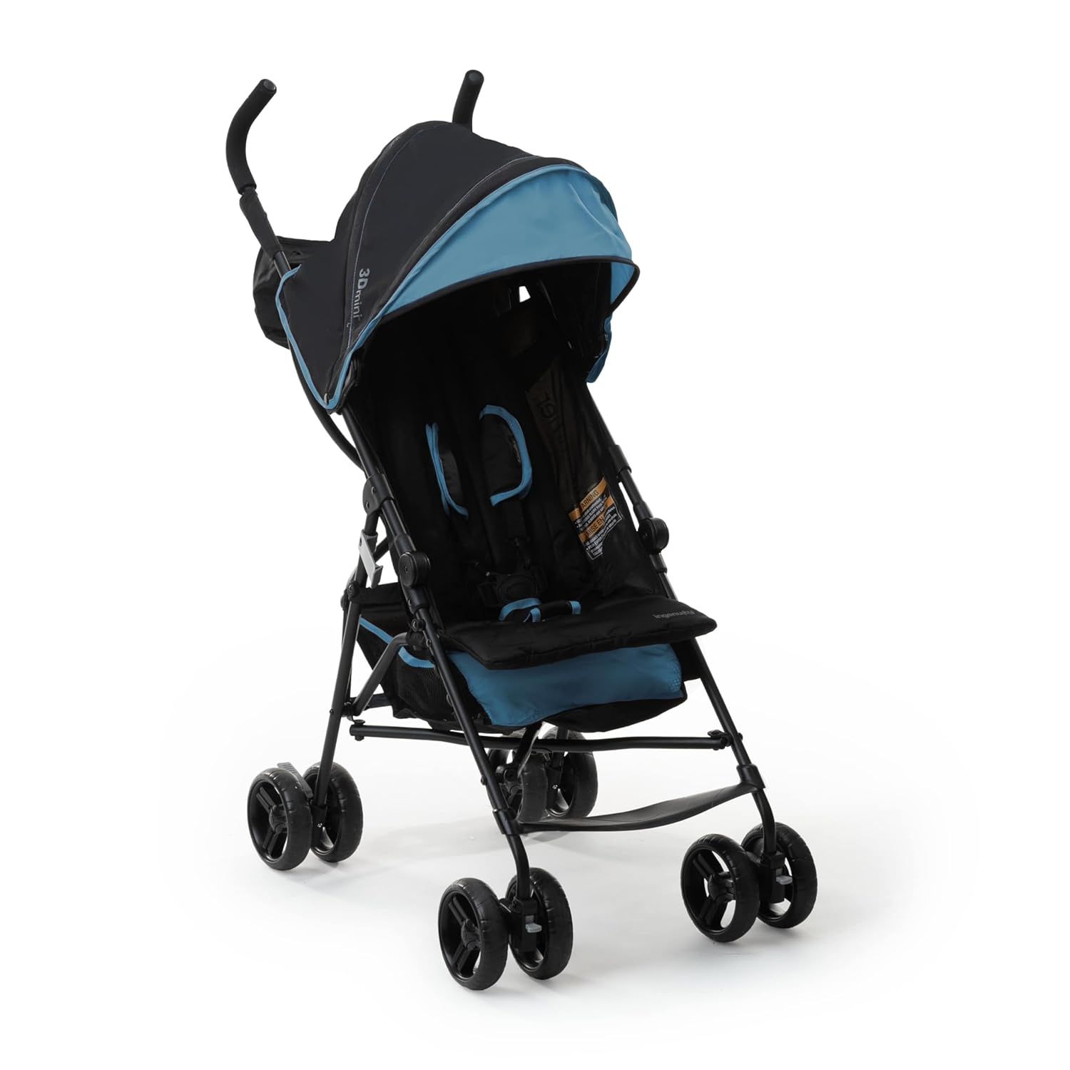 Showcases the full stroller product against a white background to clearly display its design and features.