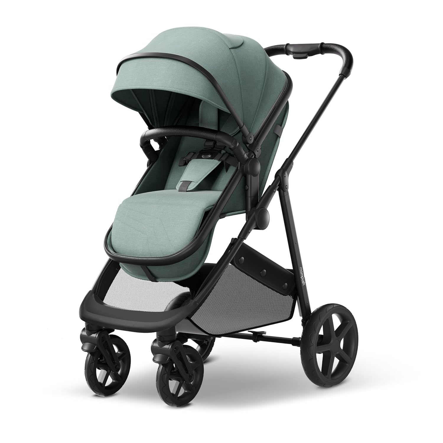 Showcases the complete stroller design to give shoppers a clear view of its overall appearance and features.
